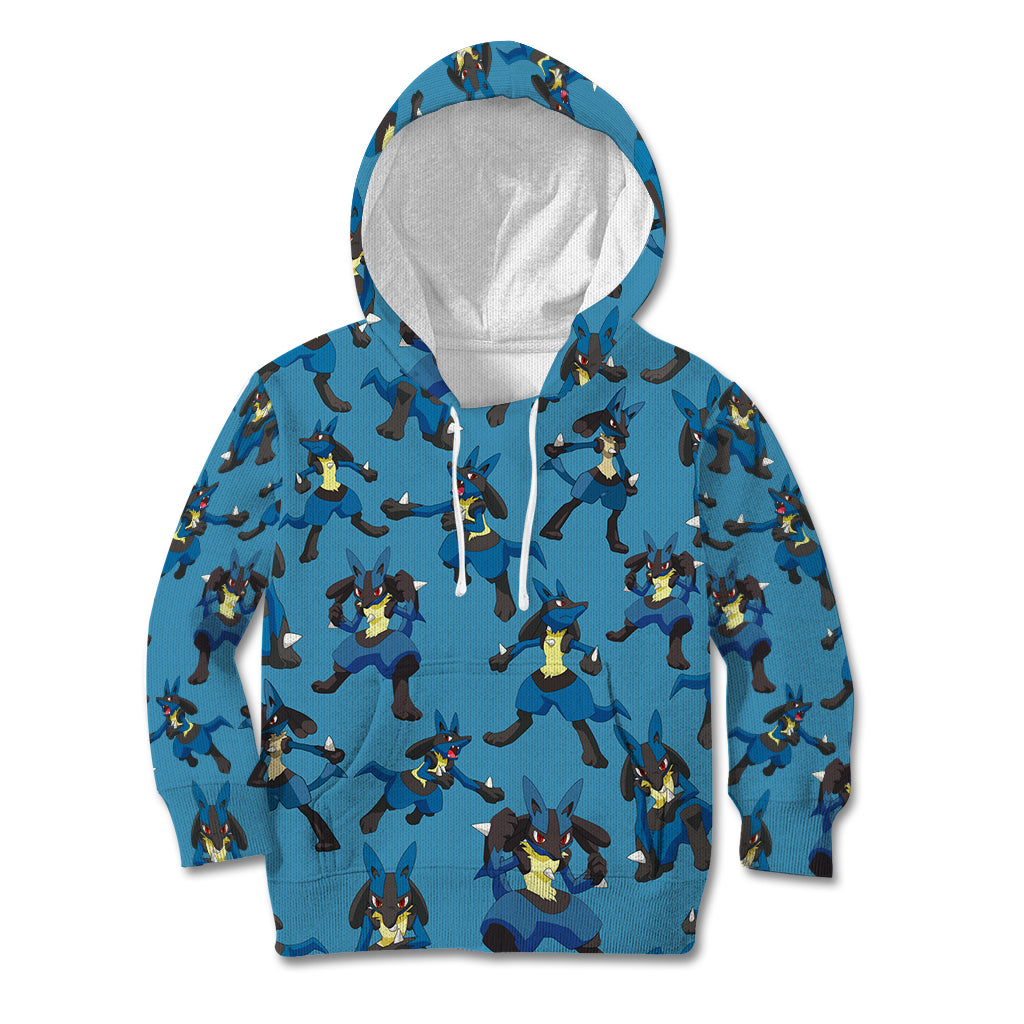 Lucario Pattern Style Kid Hoodie