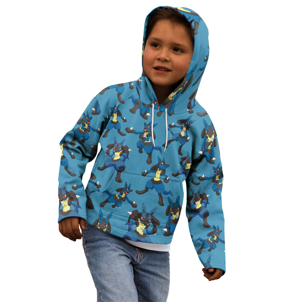 Lucario Pattern Style Kid Hoodie