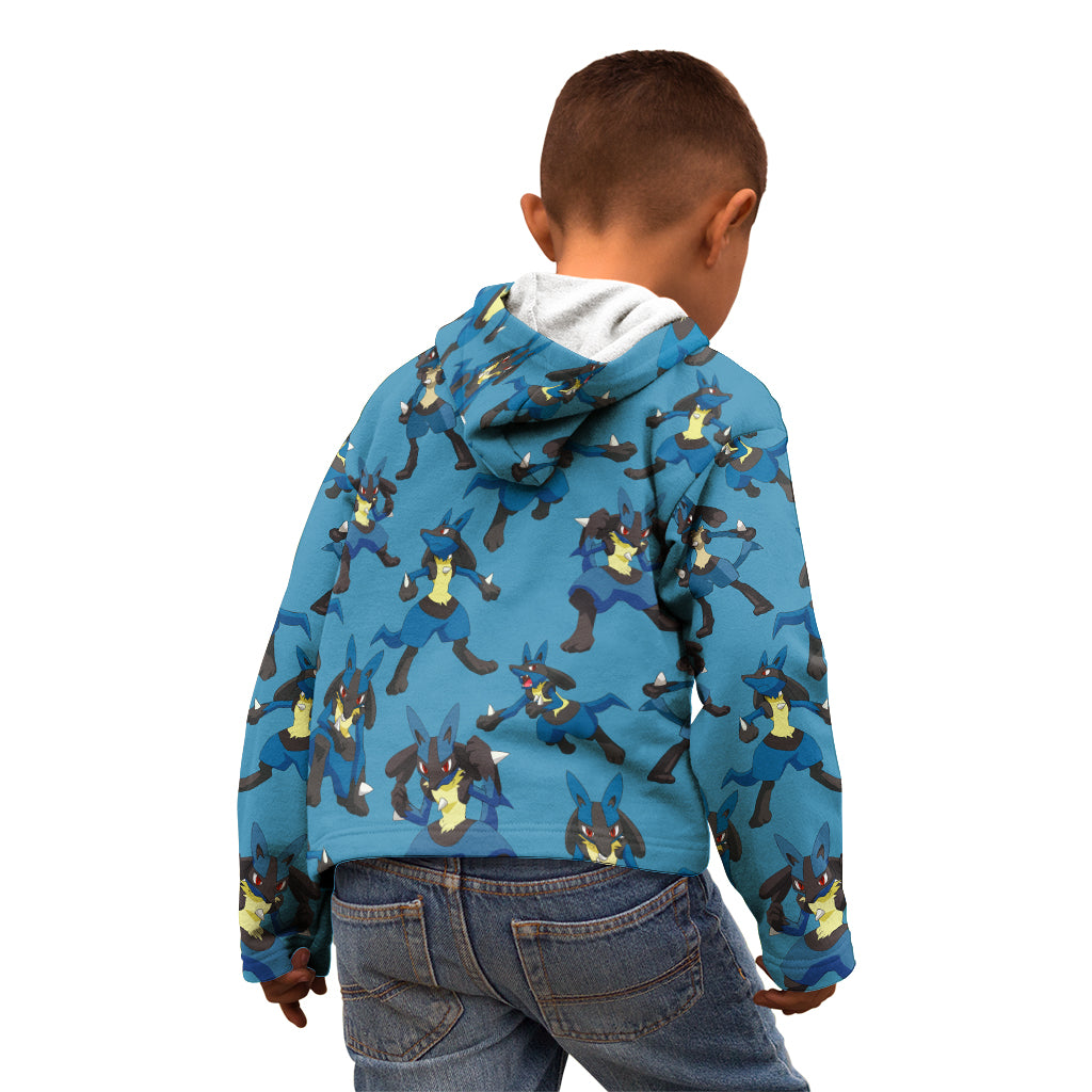 Lucario Pattern Style Kid Hoodie