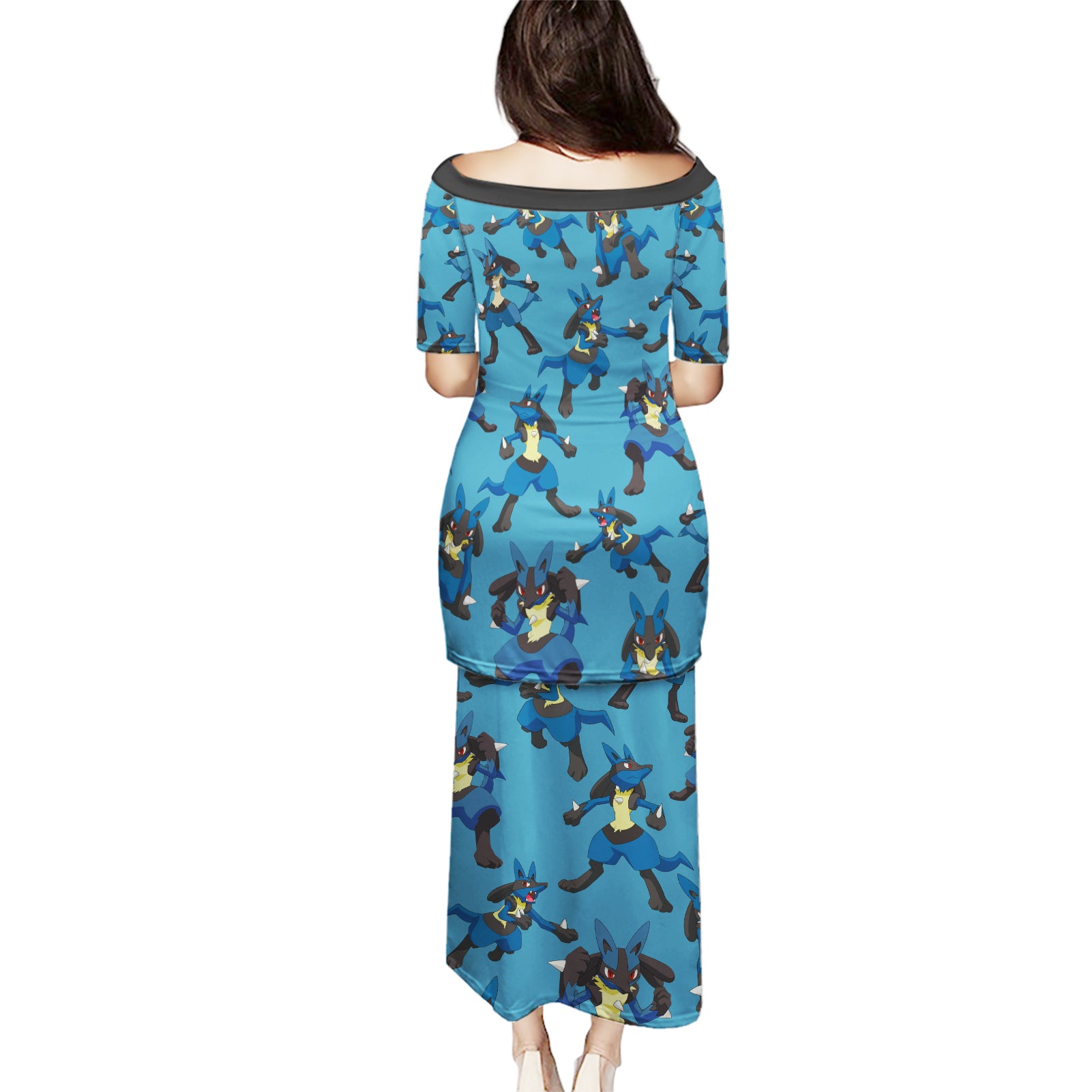 Lucario Pattern Style Puletasi