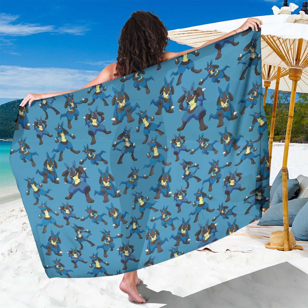 Lucario Pattern Style Sarong