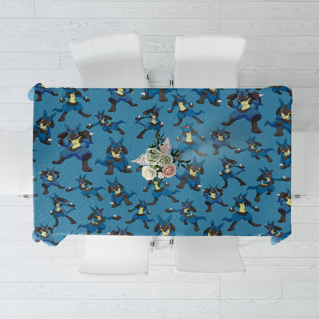 Lucario Pattern Style Tablecloth