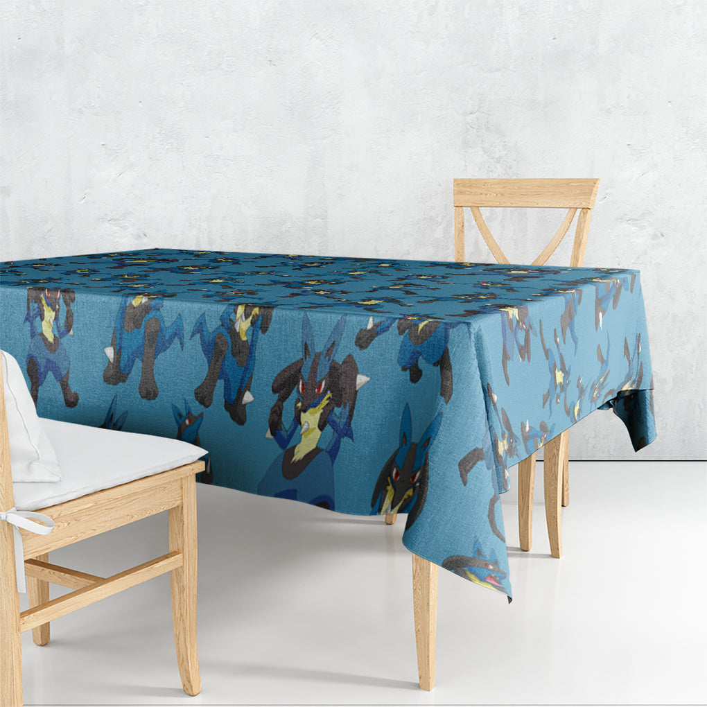 Lucario Pattern Style Tablecloth