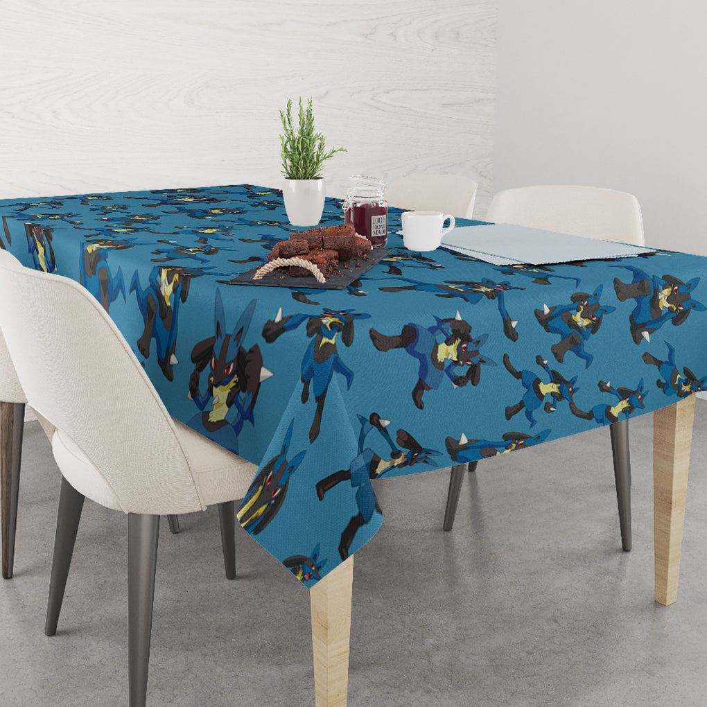 Lucario Pattern Style Tablecloth