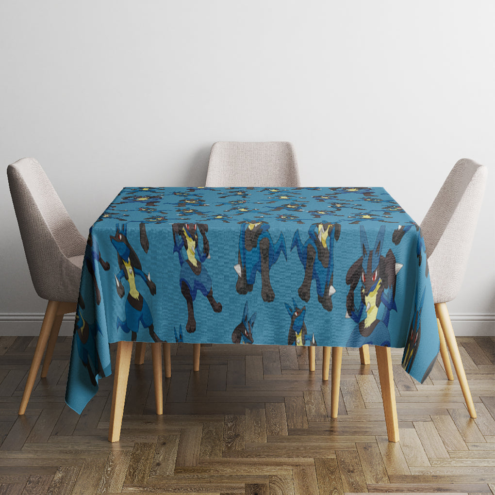 Lucario Pattern Style Tablecloth