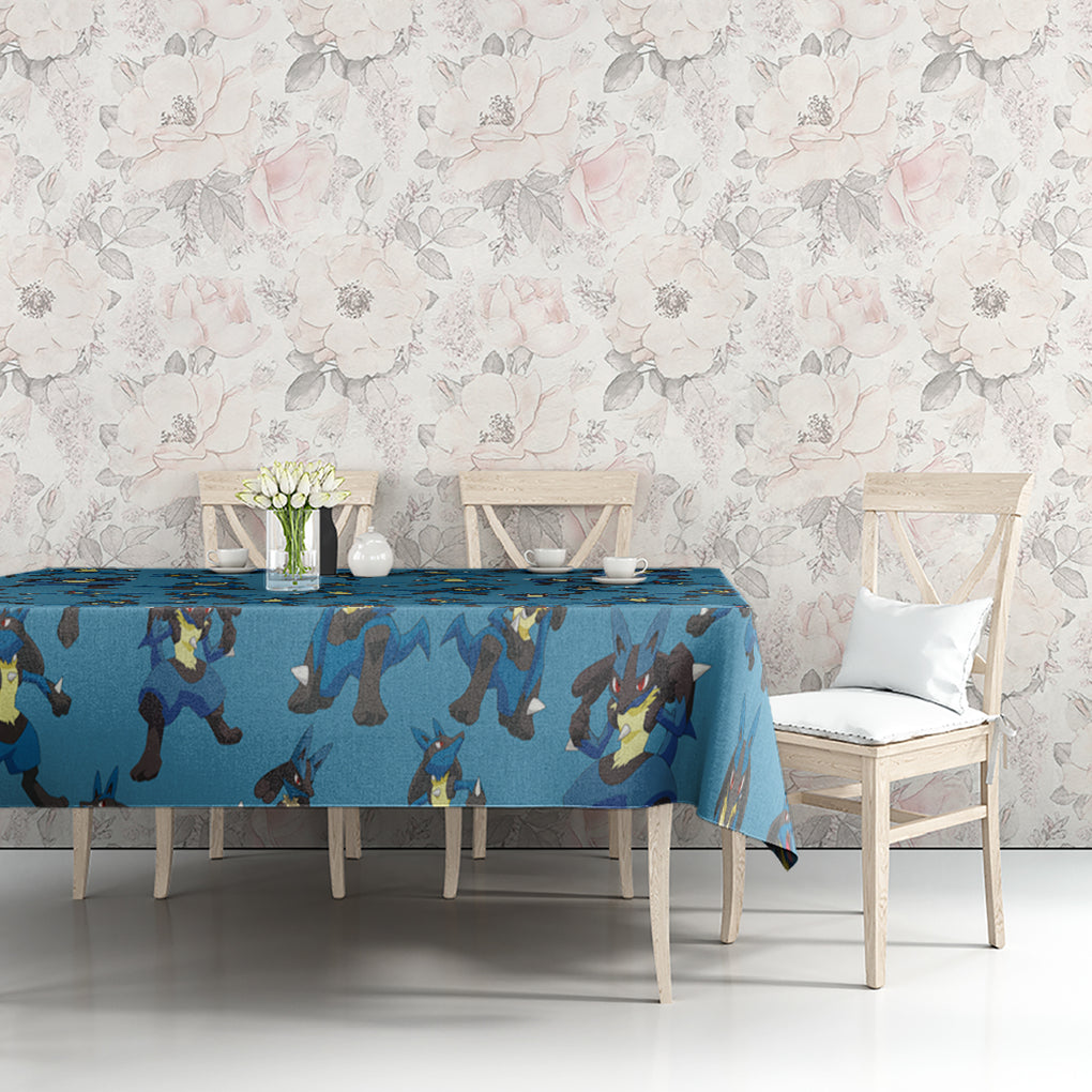 Lucario Pattern Style Tablecloth