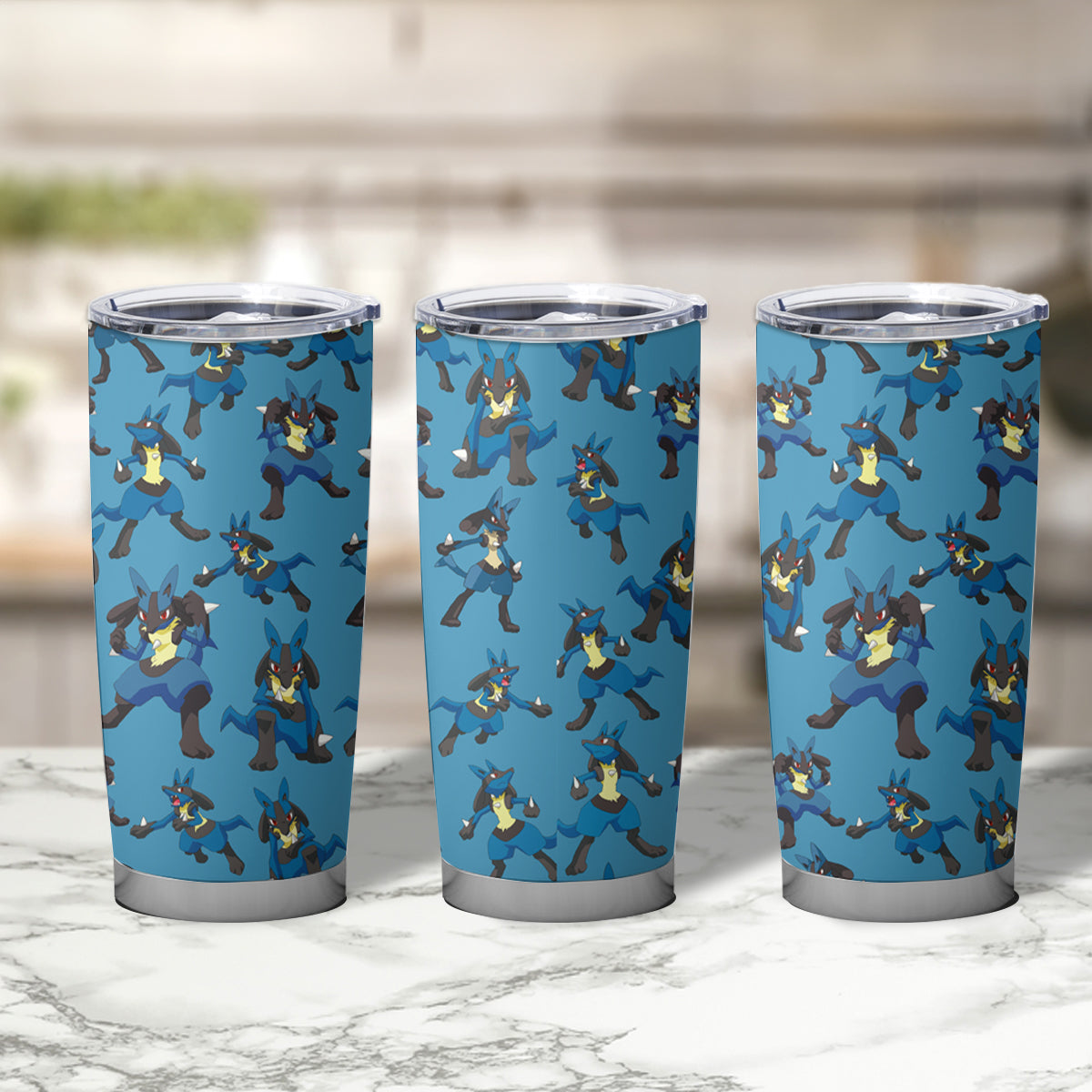 Lucario Tumbler Cup Pattern Style