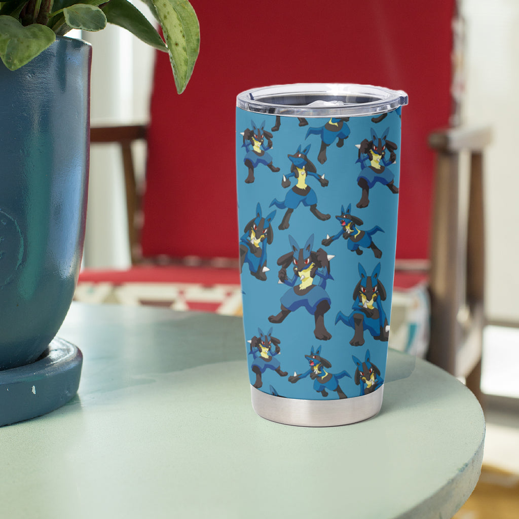 Lucario Tumbler Cup Pattern Style