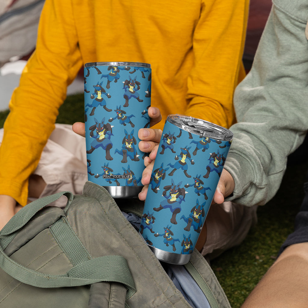 Lucario Tumbler Cup Pattern Style