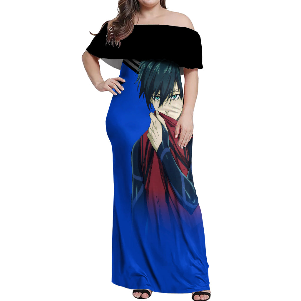Rin Itoshi Off Shoulder Maxi Dress