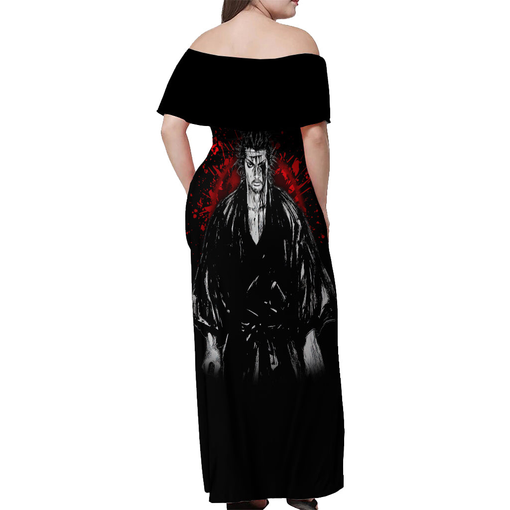 Miyamoto Musashi Off Shoulder Maxi Dress