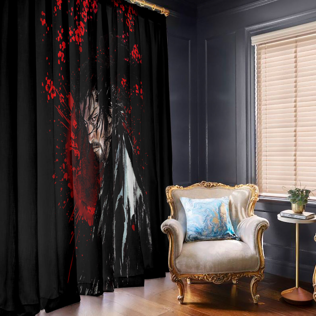 Miyamoto Musashi Window Curtain