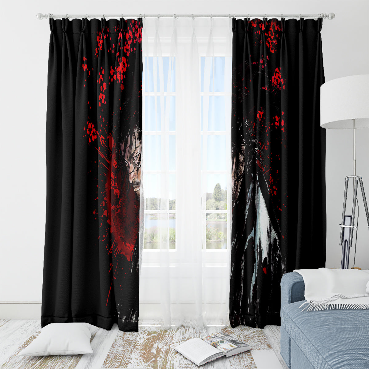 Miyamoto Musashi Window Curtain