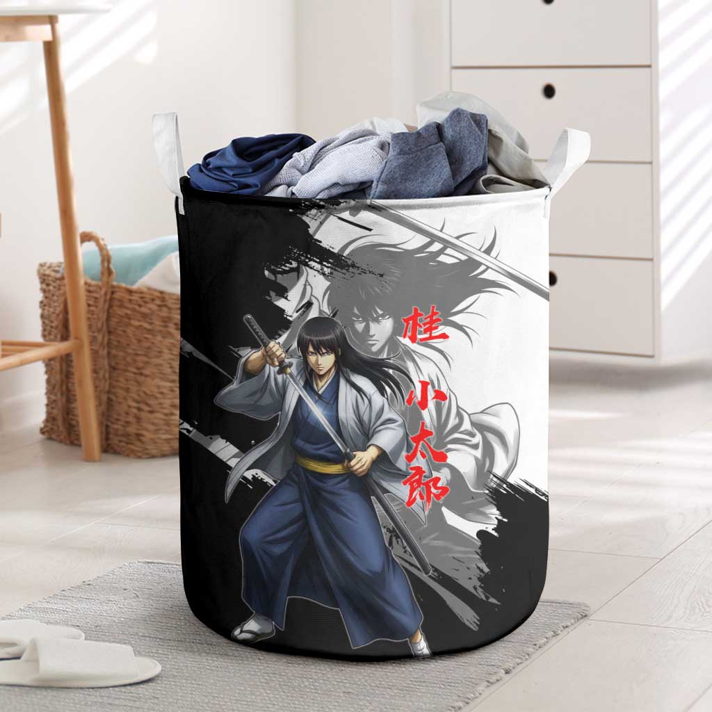 Kotaro Katsura Laundry Basket Traditional Samurai Ink Style