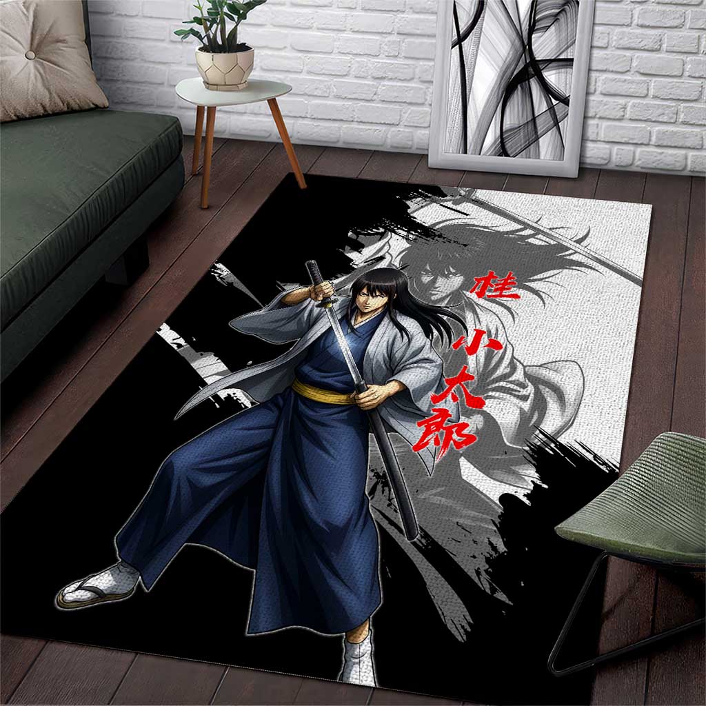 Kotaro Katsura Area Rug Traditional Samurai Ink Style