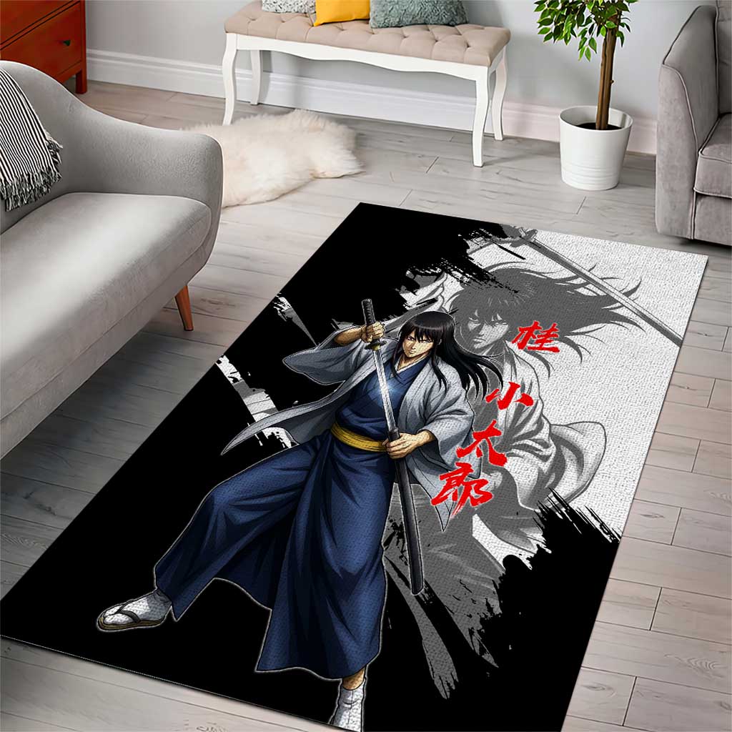 Kotaro Katsura Area Rug Traditional Samurai Ink Style