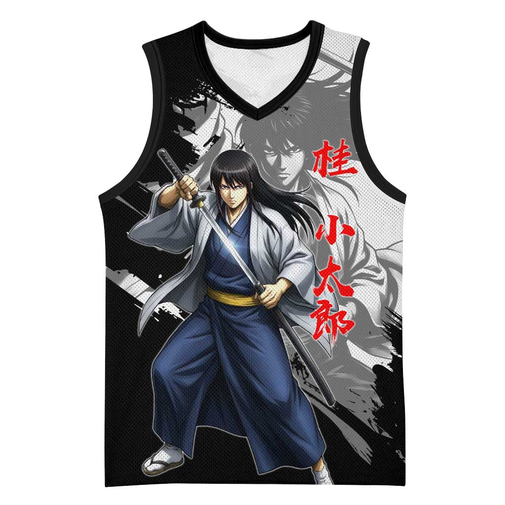 Kotaro Katsura Basketball Jersey Traditional Samurai Ink Style