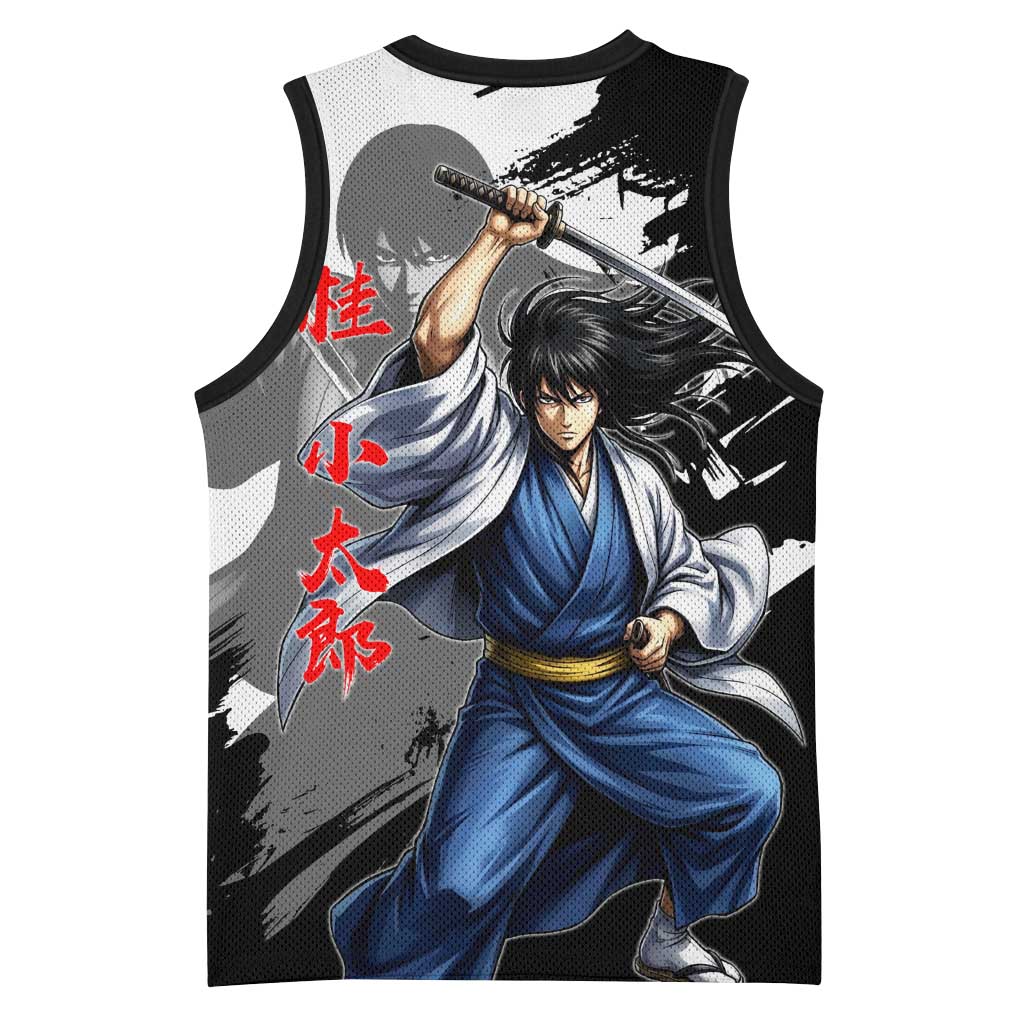 Kotaro Katsura Basketball Jersey Traditional Samurai Ink Style