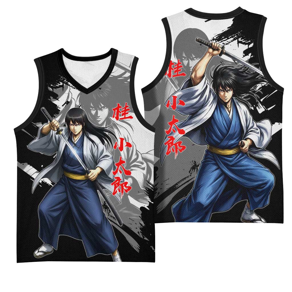 Kotaro Katsura Basketball Jersey Traditional Samurai Ink Style