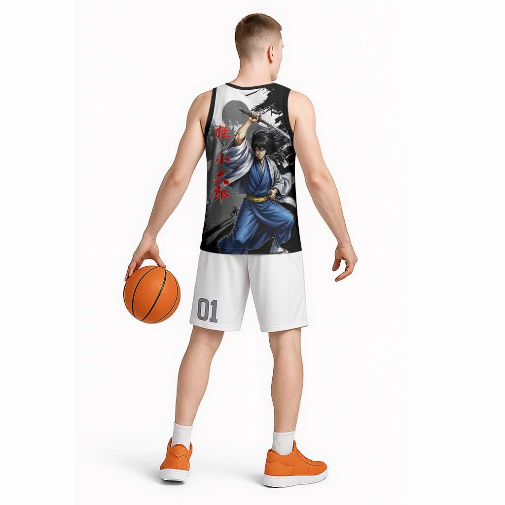 Kotaro Katsura Basketball Jersey Traditional Samurai Ink Style