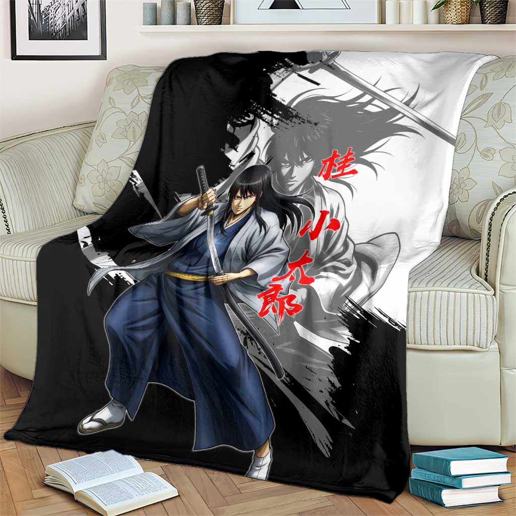 Kotaro Katsura Blanket Traditional Samurai Ink Style