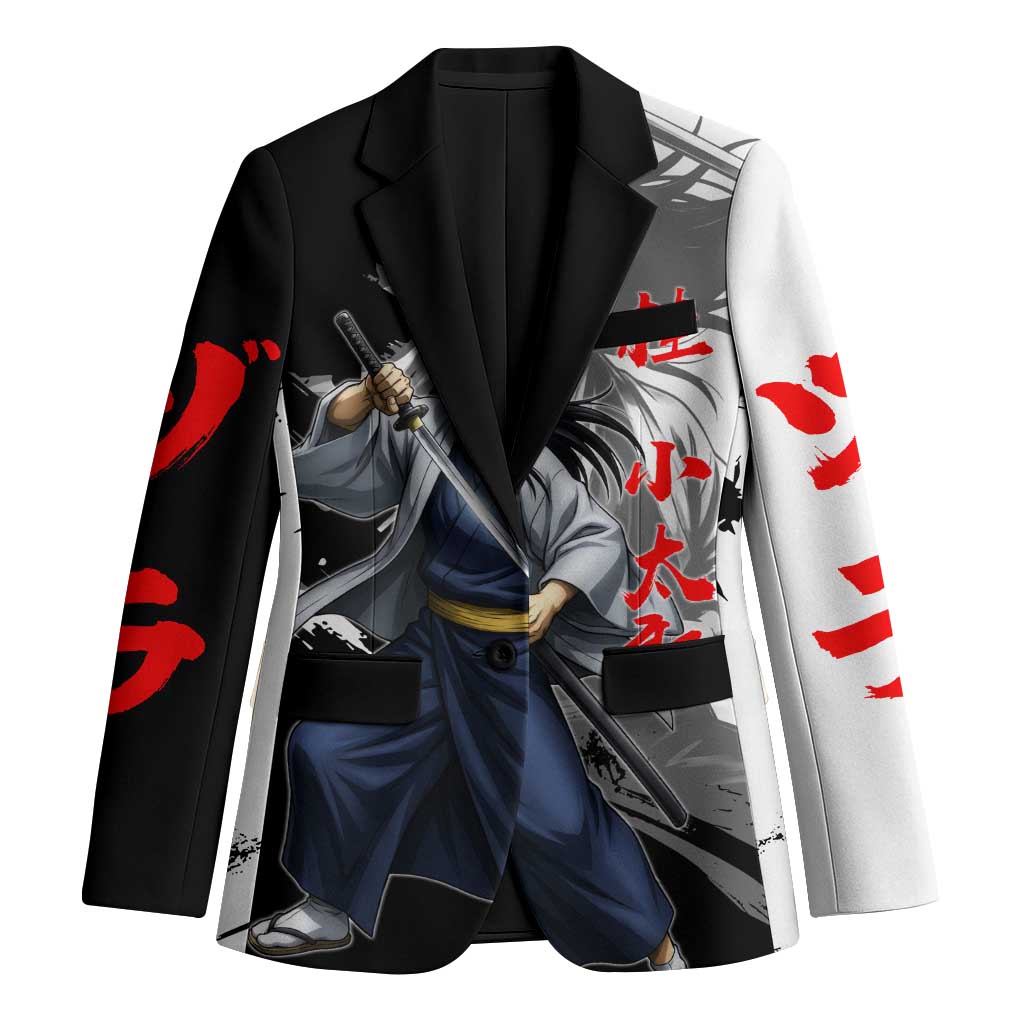 Kotaro Katsura Blazer Traditional Samurai Ink Style
