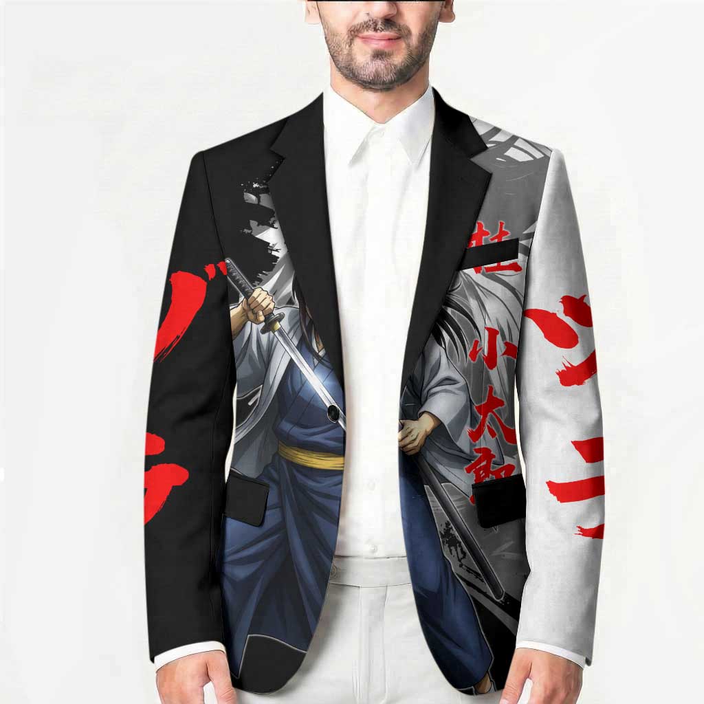 Kotaro Katsura Blazer Traditional Samurai Ink Style