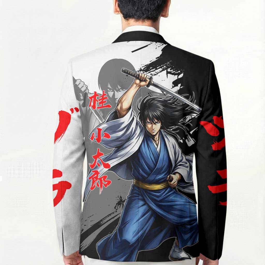 Kotaro Katsura Blazer Traditional Samurai Ink Style