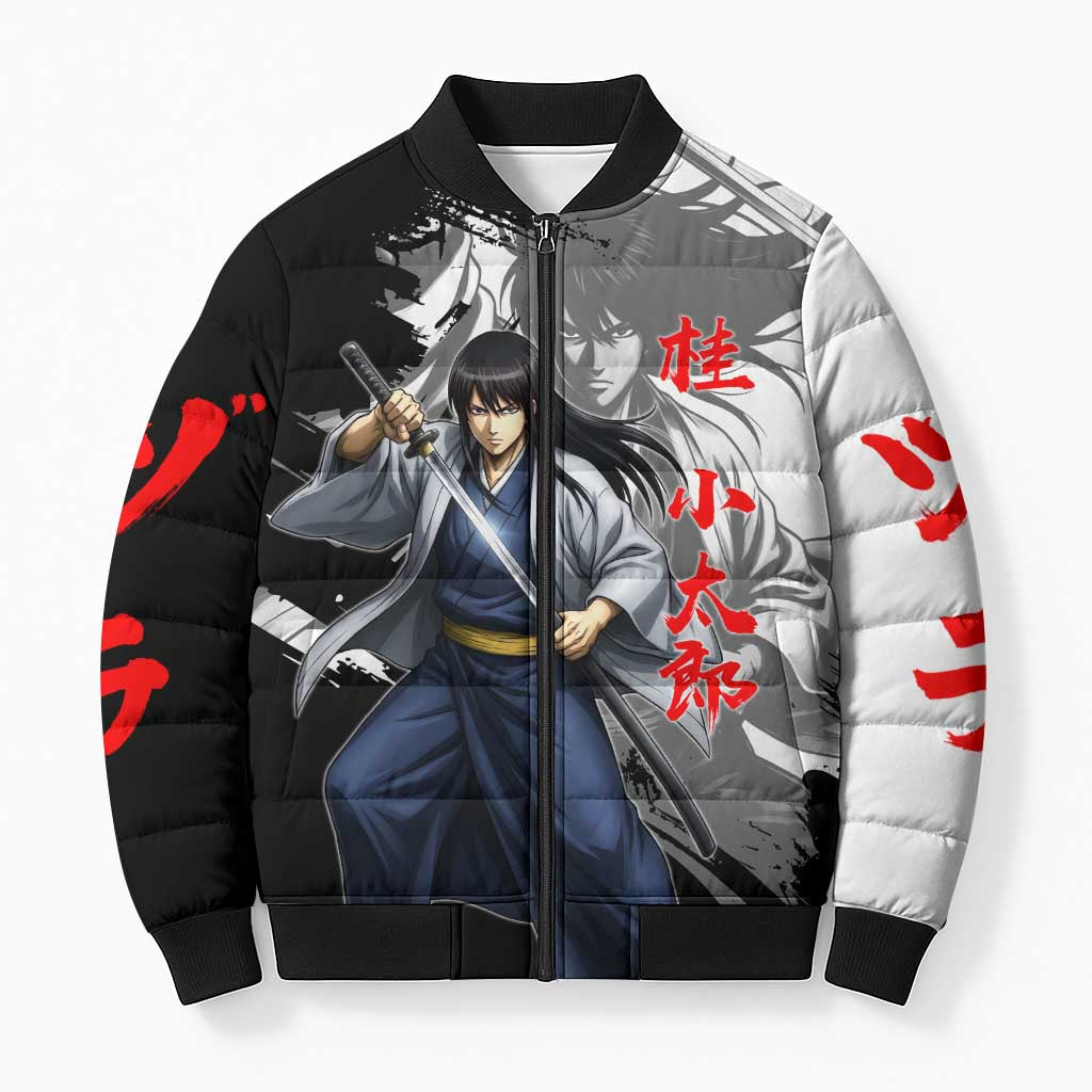 Kotaro Katsura Bomber Puffer Jacket Traditional Samurai Ink Style