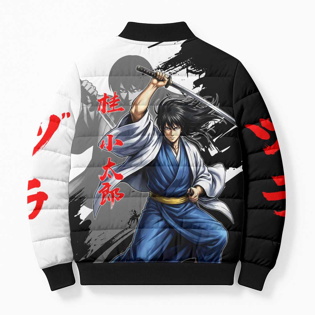 Kotaro Katsura Bomber Puffer Jacket Traditional Samurai Ink Style