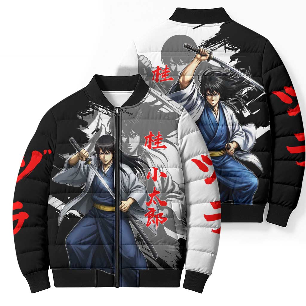 Kotaro Katsura Bomber Puffer Jacket Traditional Samurai Ink Style