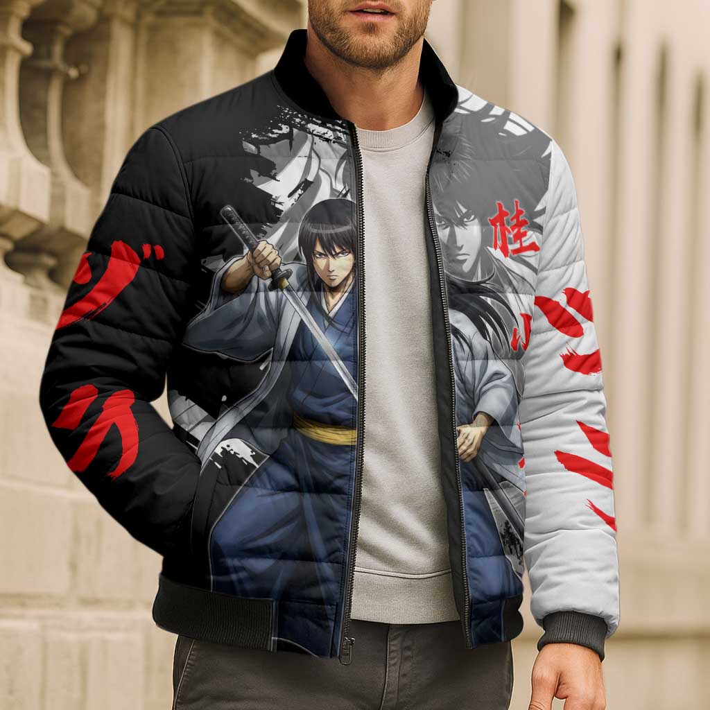 Kotaro Katsura Bomber Puffer Jacket Traditional Samurai Ink Style