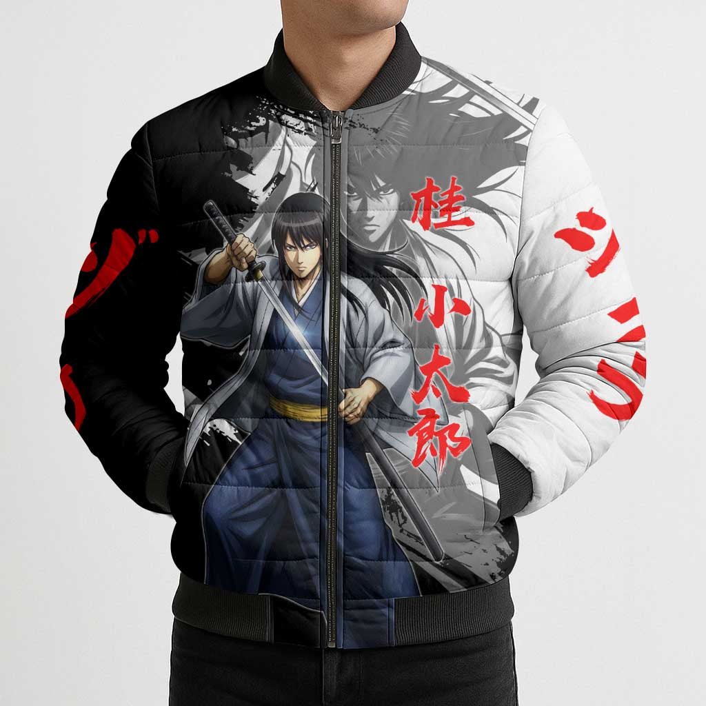Kotaro Katsura Bomber Puffer Jacket Traditional Samurai Ink Style