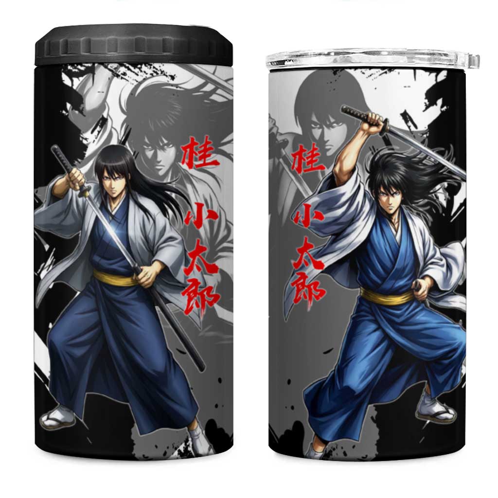 Kotaro Katsura 4 in 1 Can Cooler Tumbler Traditional Samurai Ink Style