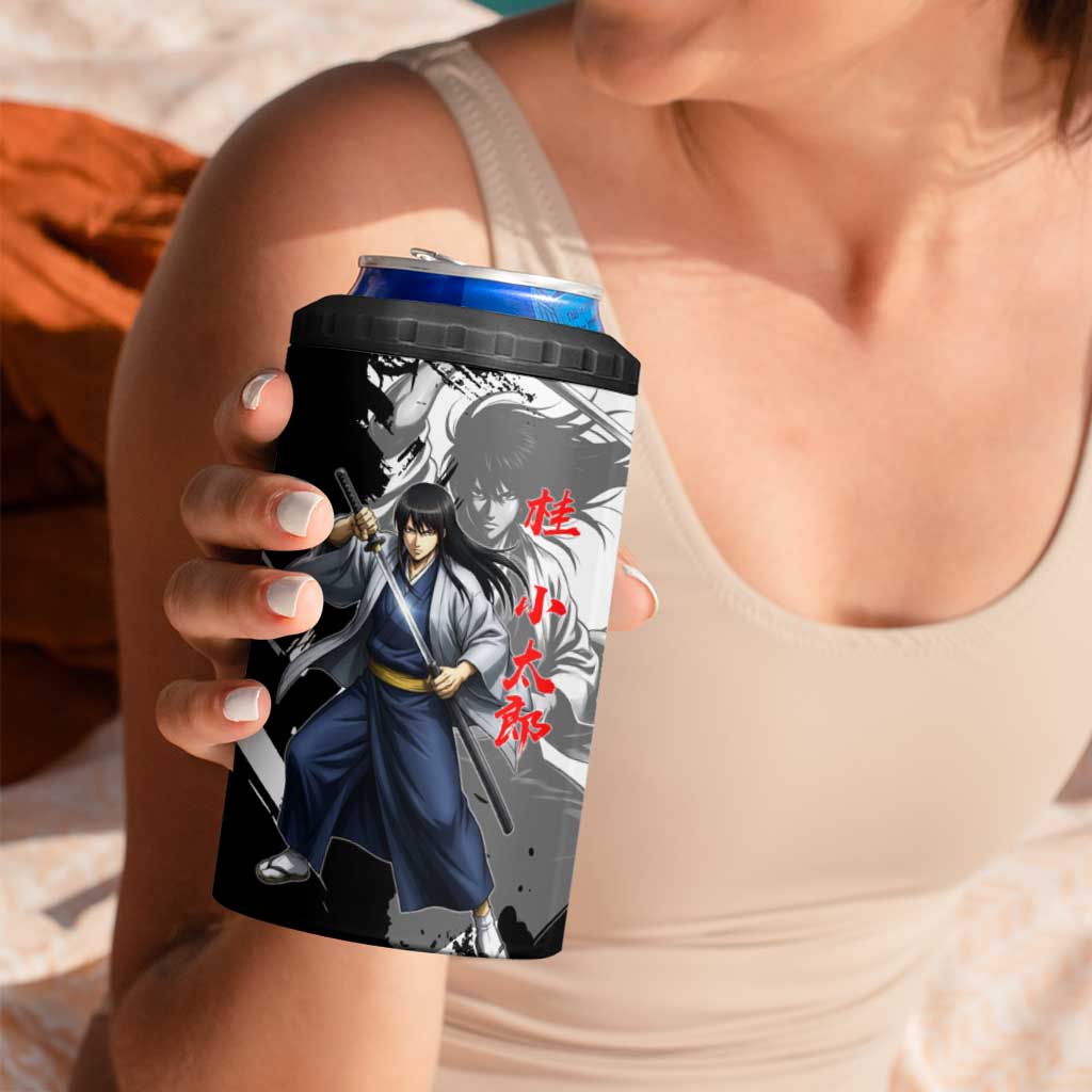 Kotaro Katsura 4 in 1 Can Cooler Tumbler Traditional Samurai Ink Style