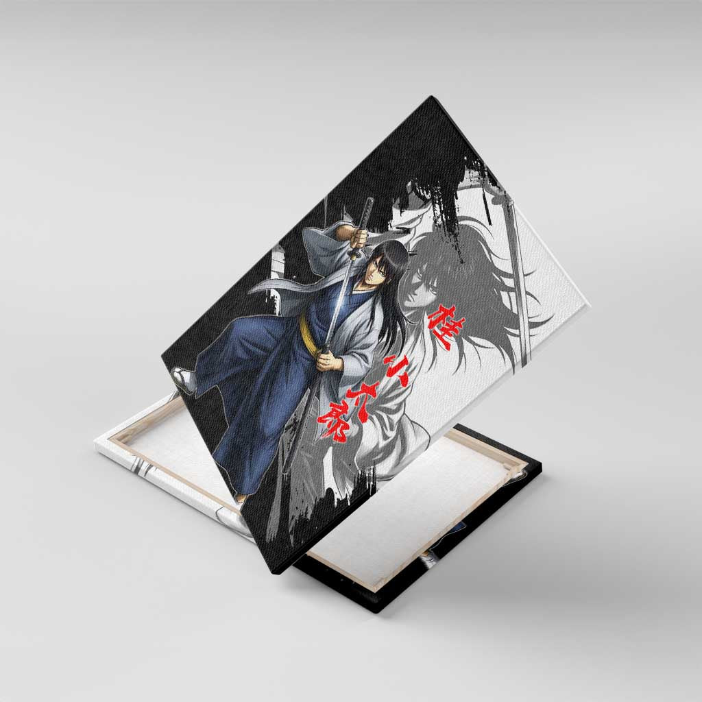Kotaro Katsura Canvas Wall Art Traditional Samurai Ink Style