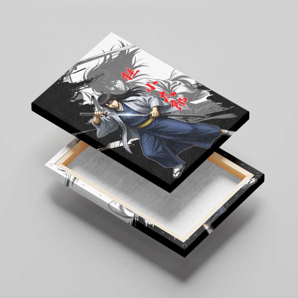 Kotaro Katsura Canvas Wall Art Traditional Samurai Ink Style