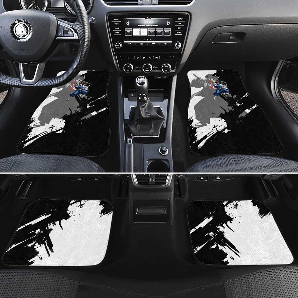 Kotaro Katsura Car Mats Traditional Samurai Ink Style