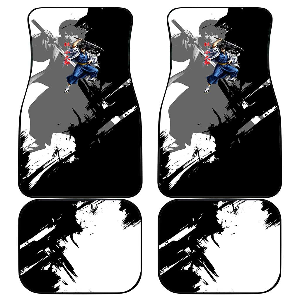 Kotaro Katsura Car Mats Traditional Samurai Ink Style