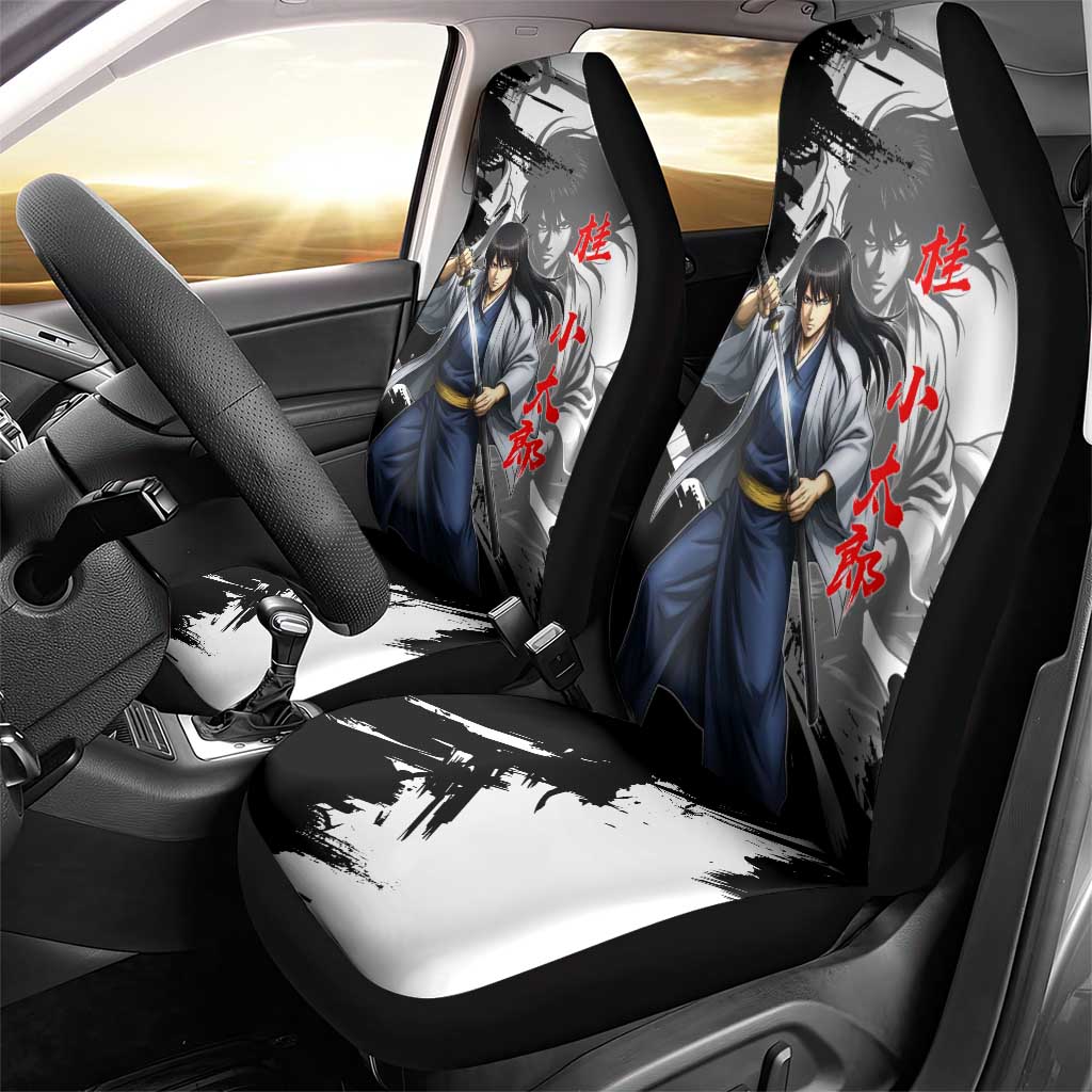 Kotaro Katsura Car Seat Cover Traditional Samurai Ink Style