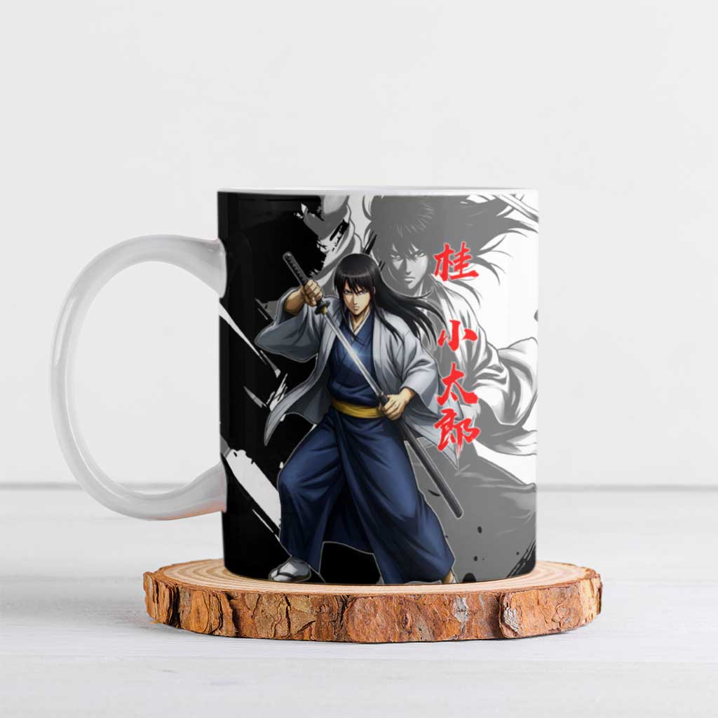 Kotaro Katsura Ceramic Mug Traditional Samurai Ink Style