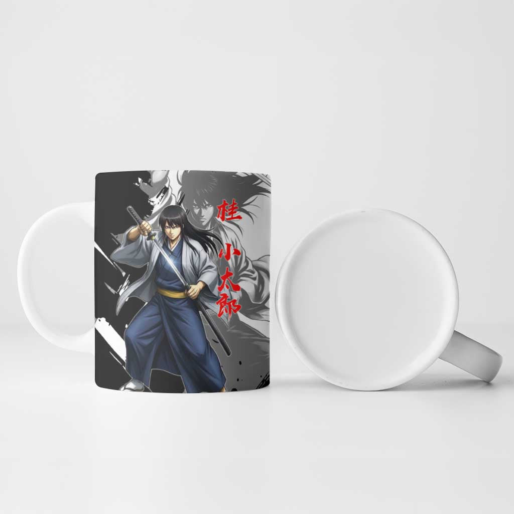 Kotaro Katsura Ceramic Mug Traditional Samurai Ink Style
