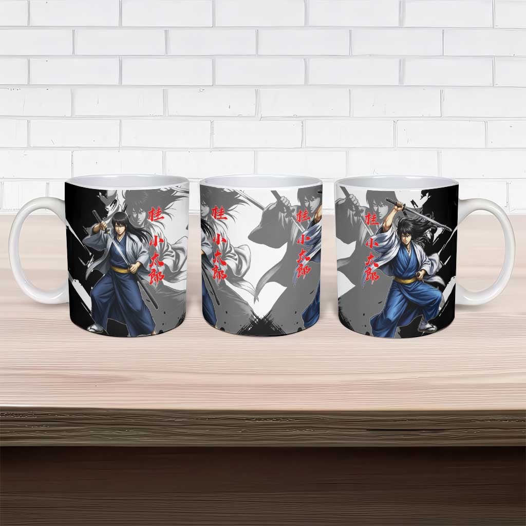 Kotaro Katsura Ceramic Mug Traditional Samurai Ink Style
