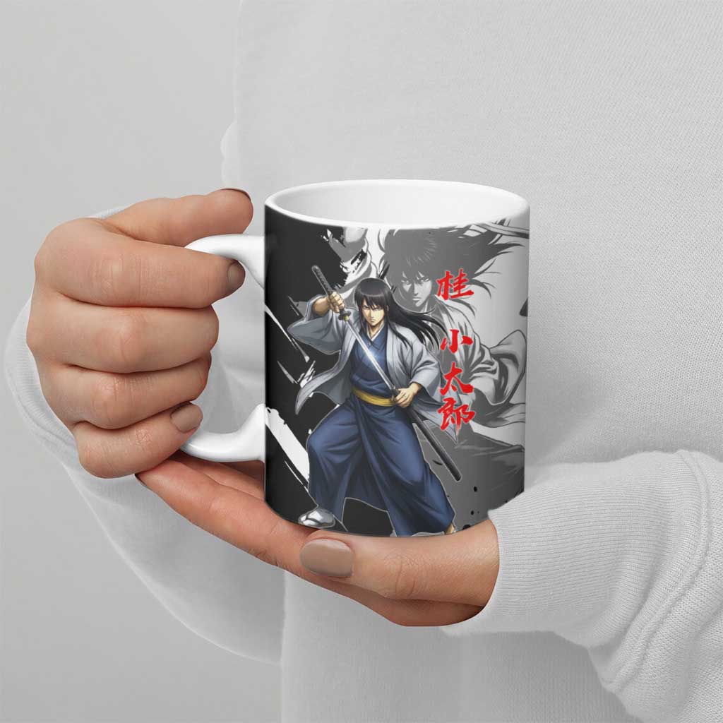 Kotaro Katsura Ceramic Mug Traditional Samurai Ink Style