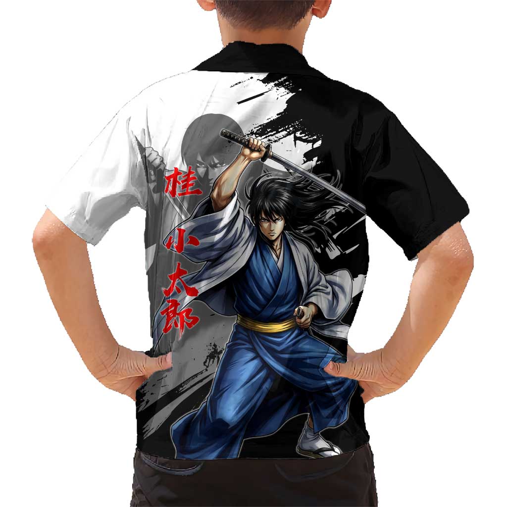 Kotaro Katsura Family Matching Mermaid Dress and Hawaiian Shirt Traditional Samurai Ink Style
