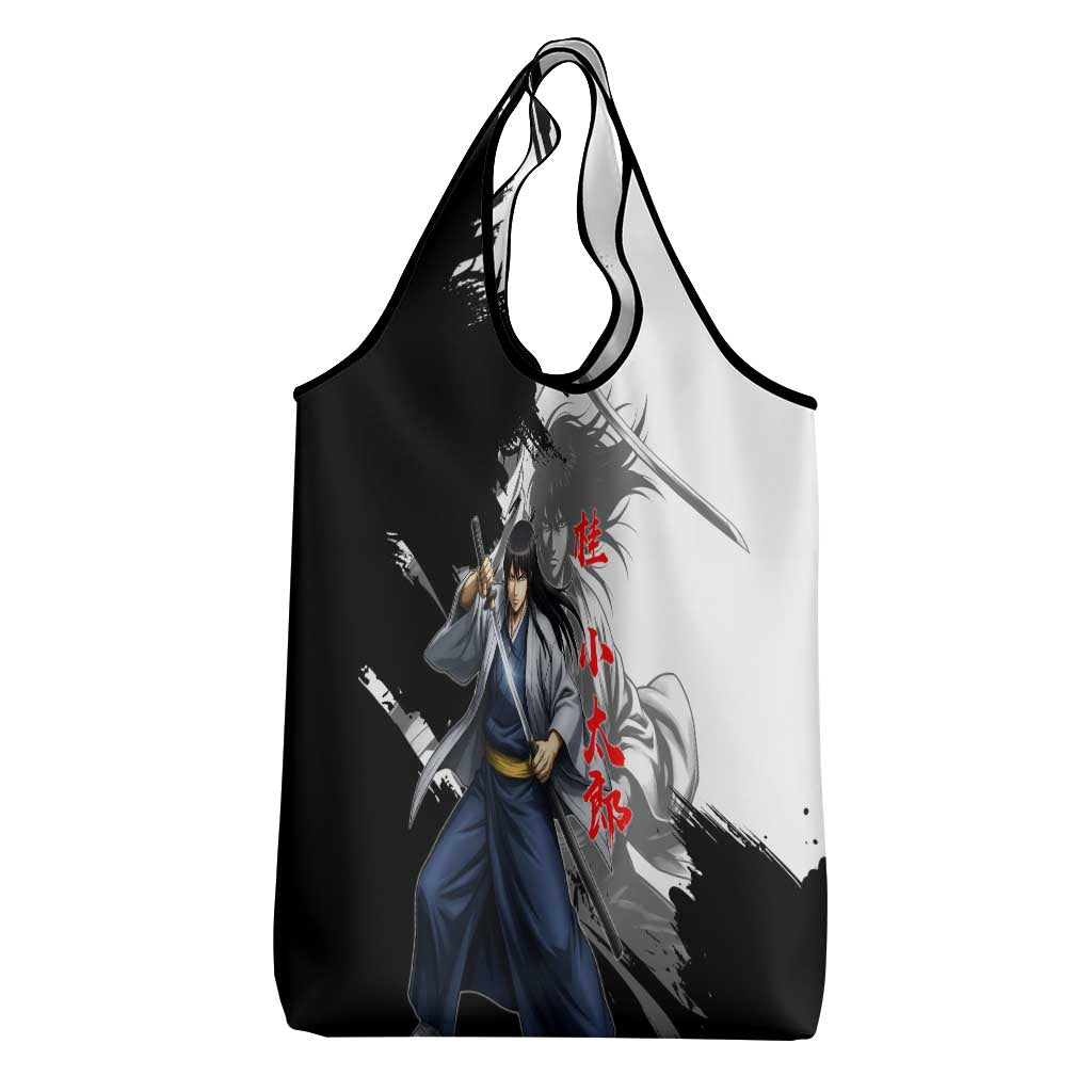 Kotaro Katsura Grocery Bag Traditional Samurai Ink Style