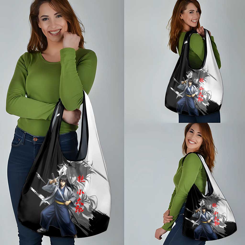 Kotaro Katsura Grocery Bag Traditional Samurai Ink Style