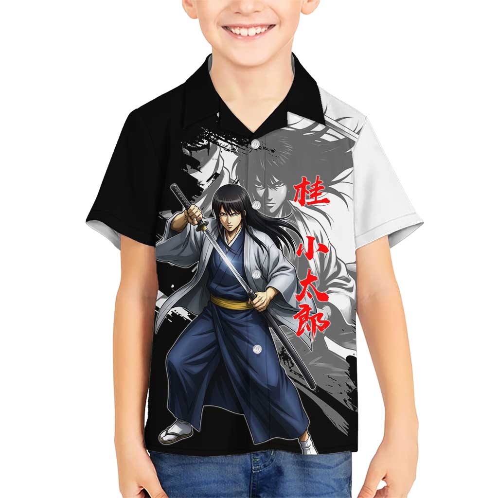 Kotaro Katsura Hawaiian Shirt Traditional Samurai Ink Style