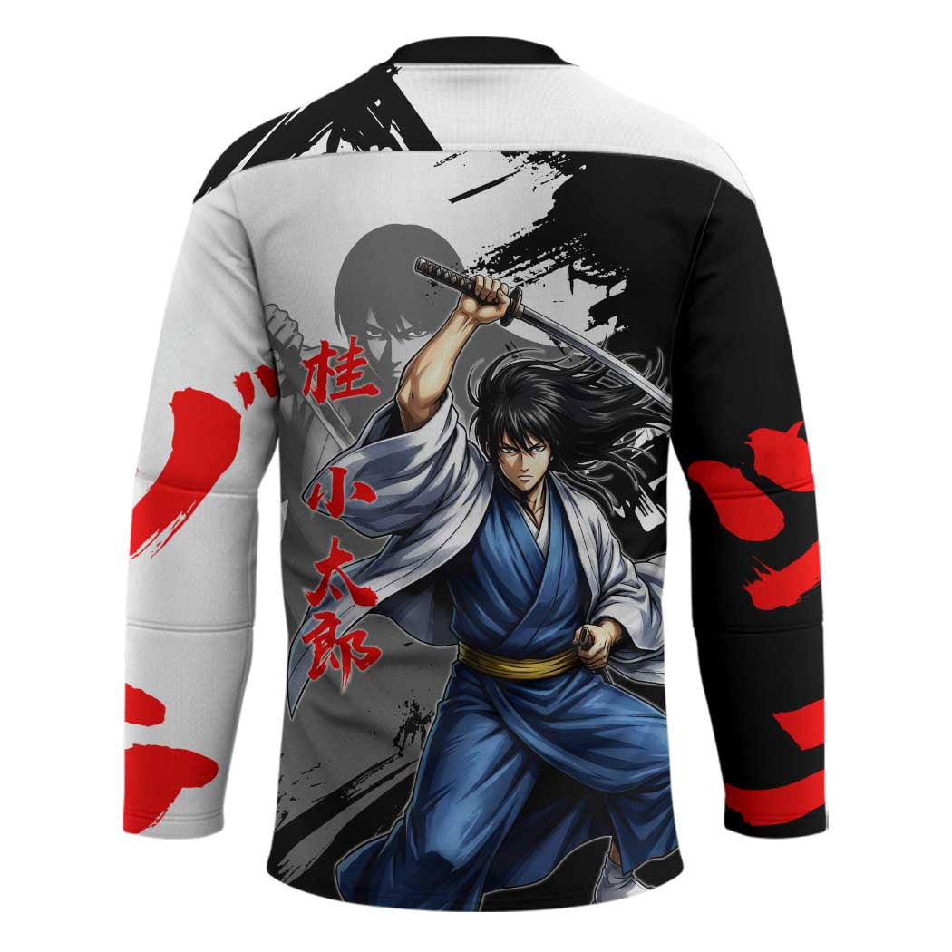 Kotaro Katsura Hockey Jersey Traditional Samurai Ink Style