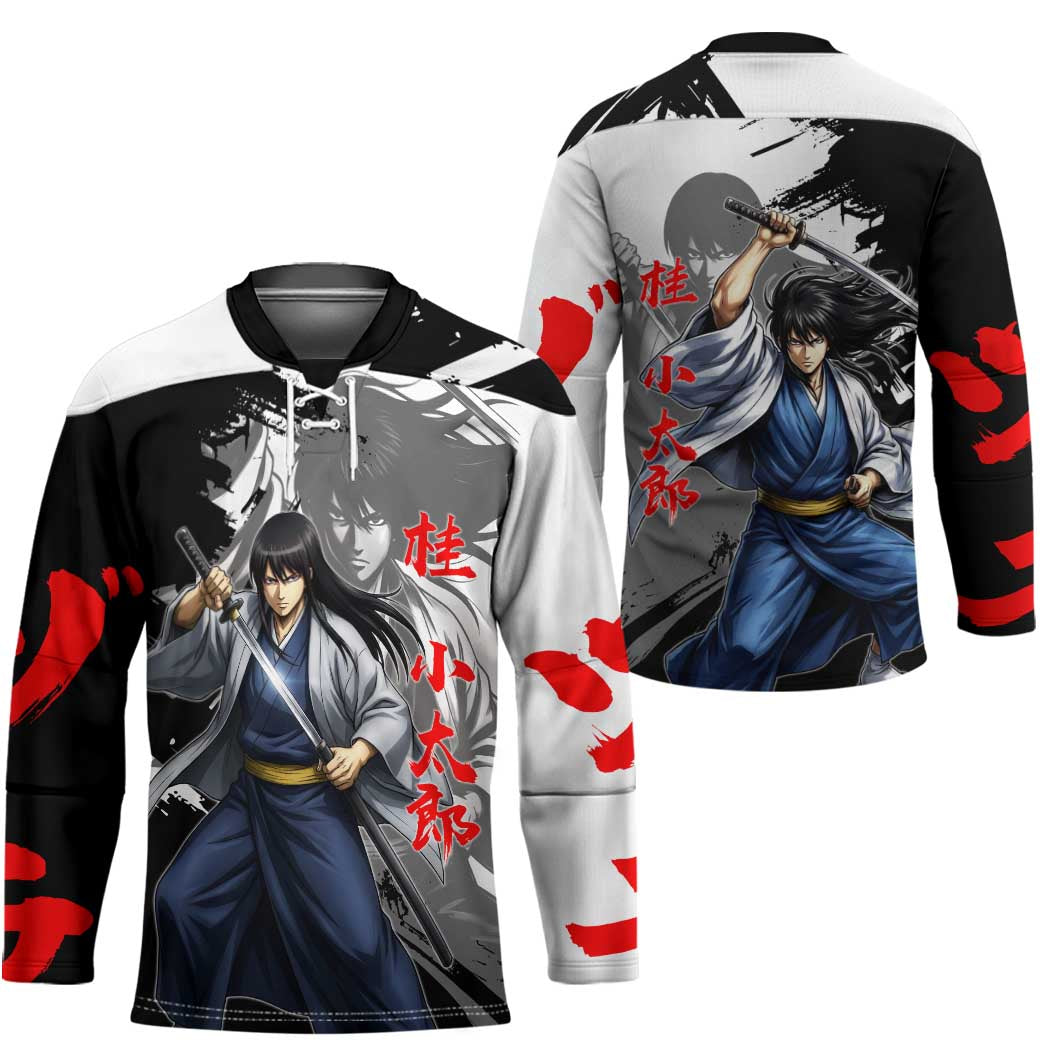 Kotaro Katsura Hockey Jersey Traditional Samurai Ink Style